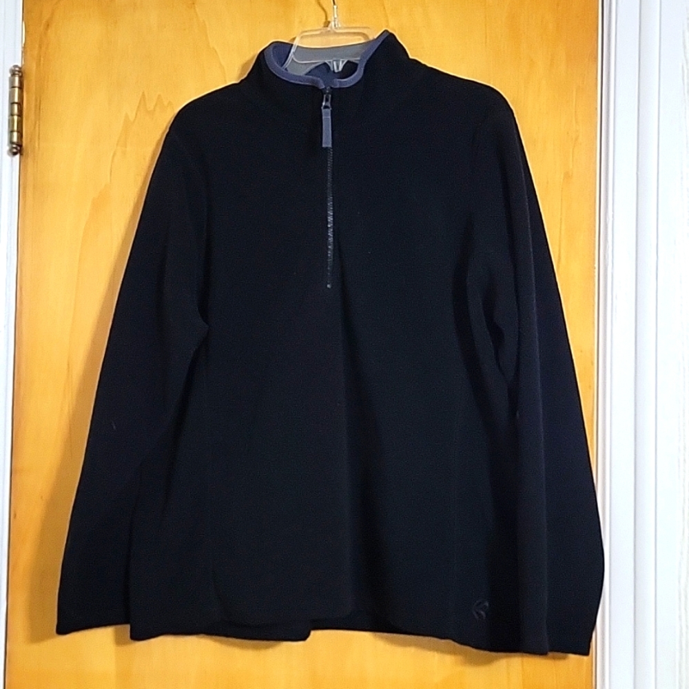 Old Navy, size XXL, black with gray trimmed 3/4 zippered front sweatshirt